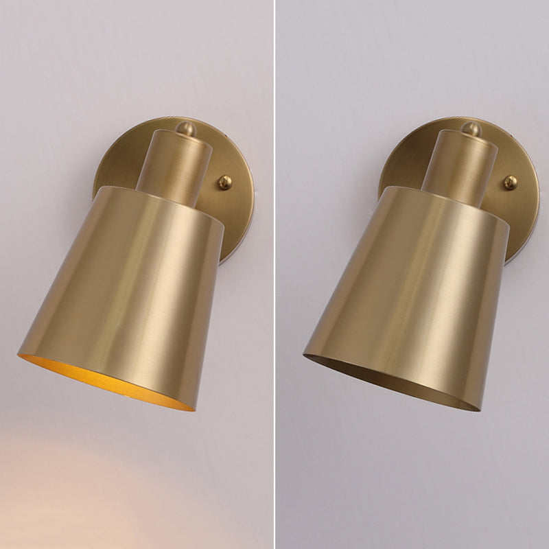 Cone Shape Metal Wall Mount Light Modern Style 1-Light Wall Light Sconce