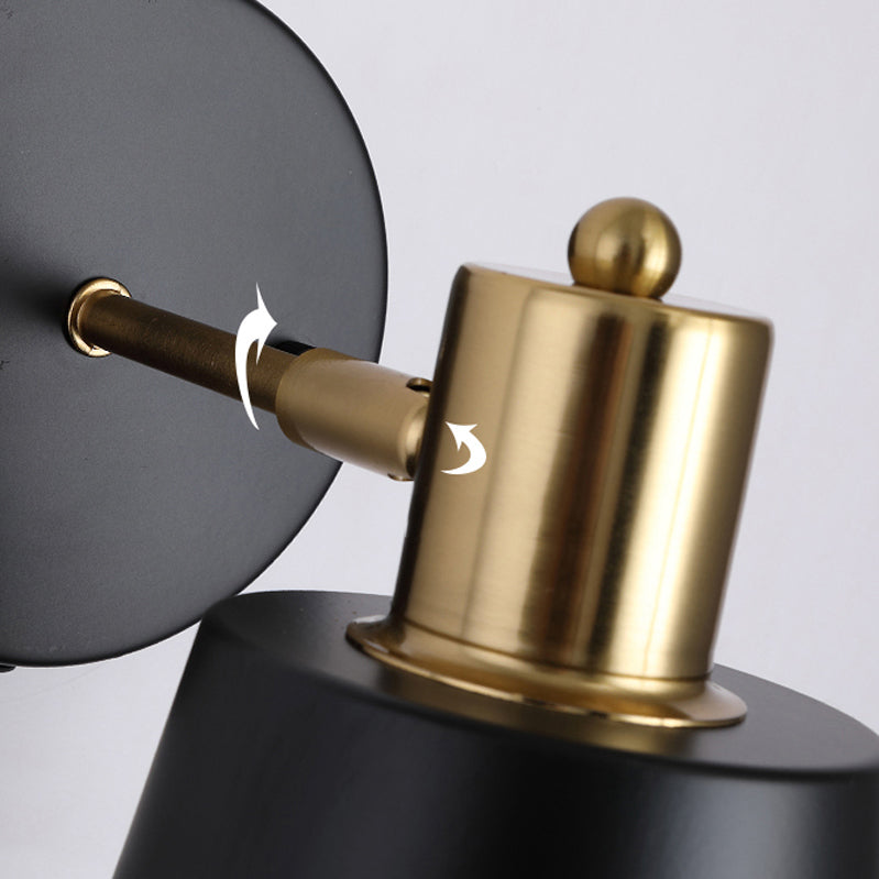 Cone Shape Metal Wall Mount Light Modern Style 1-Light Wall Light Sconce