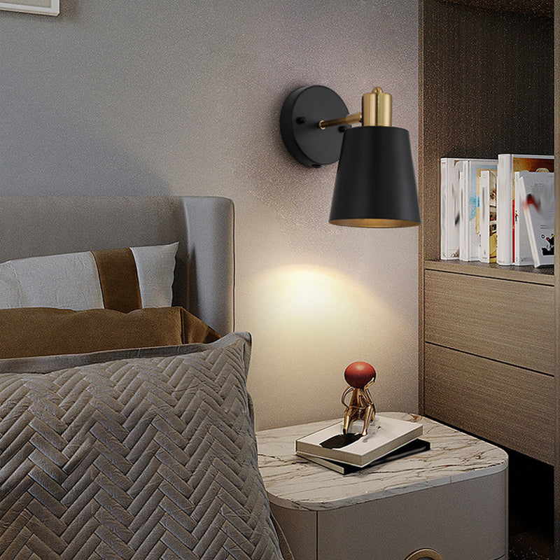 Cone Shape Metal Wall Mount Light Modern Style 1-Light Wall Light Sconce