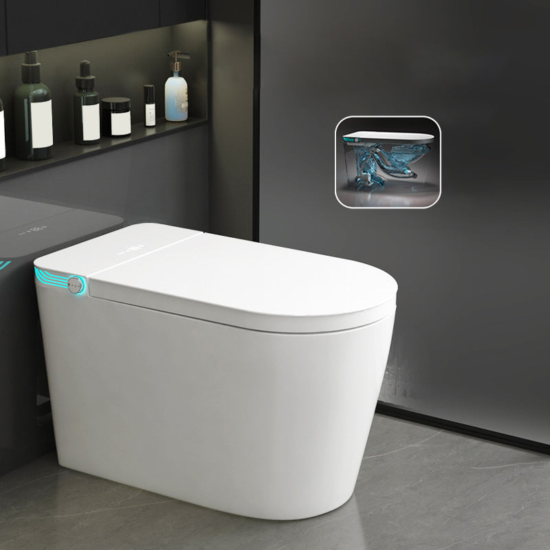 Siphon Jet Toilet Bowl Contemporary Floor Mounted Toilet for Bathroom