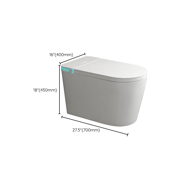 Siphon Jet Toilet Bowl Contemporary Floor Mounted Toilet for Bathroom
