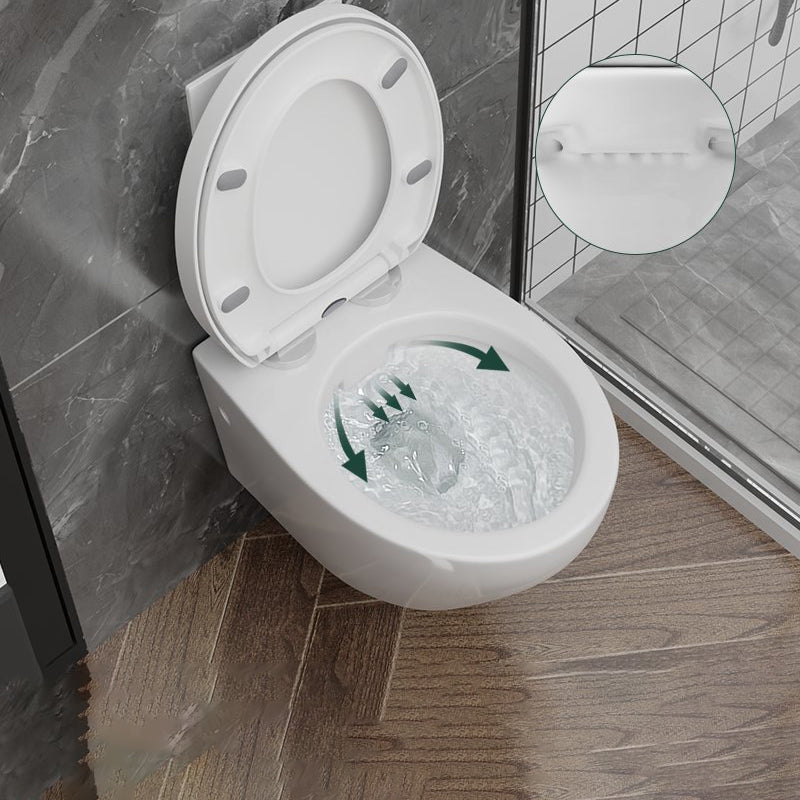 Modern Wall Mount Toilet Bowl One-Piece Urine Toilet for Washroom