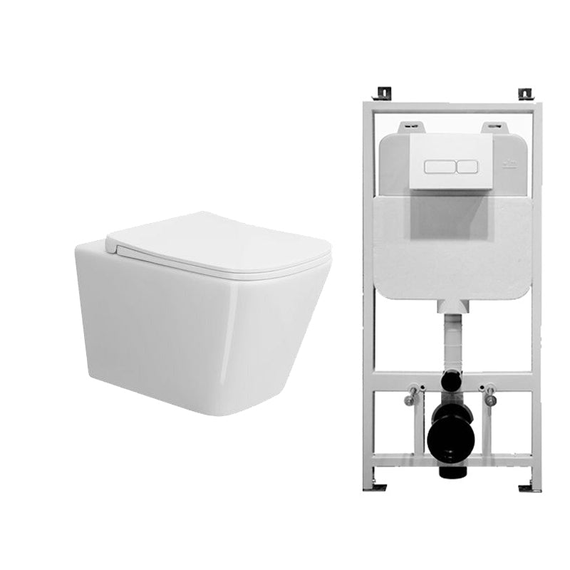 Modern Wall Mount Toilet Bowl One-Piece Urine Toilet for Washroom
