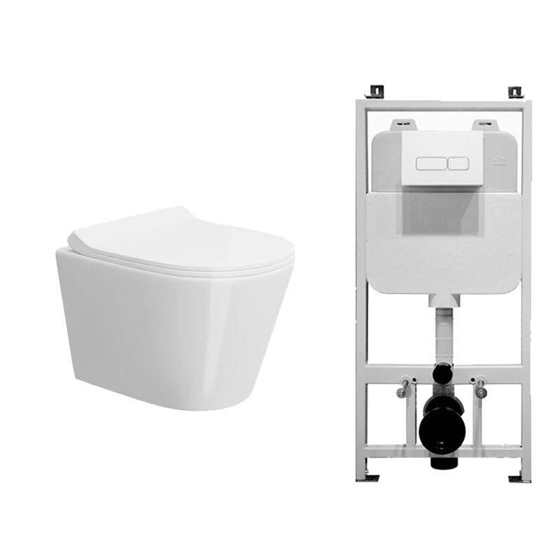 Modern Wall Mount Toilet Bowl One-Piece Urine Toilet for Washroom