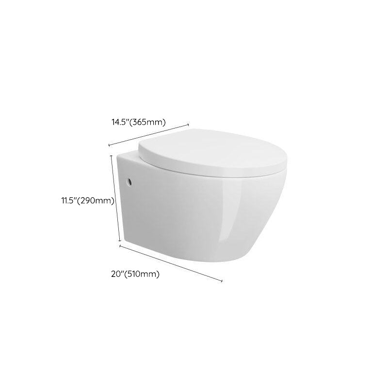 Modern Wall Mount Toilet Bowl One-Piece Urine Toilet for Washroom