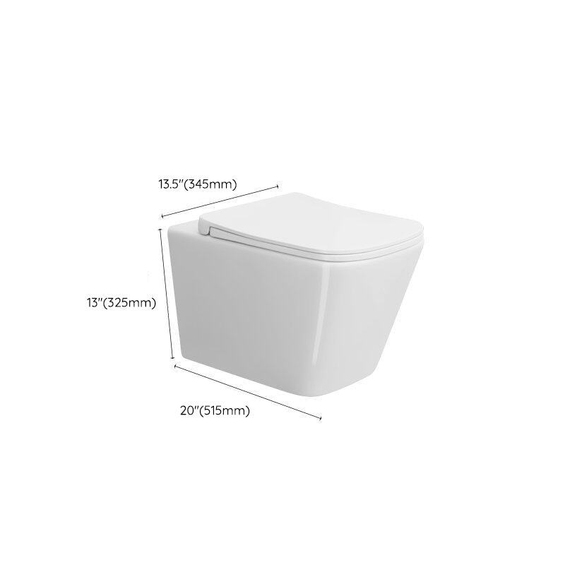 Modern Wall Mount Toilet Bowl One-Piece Urine Toilet for Washroom