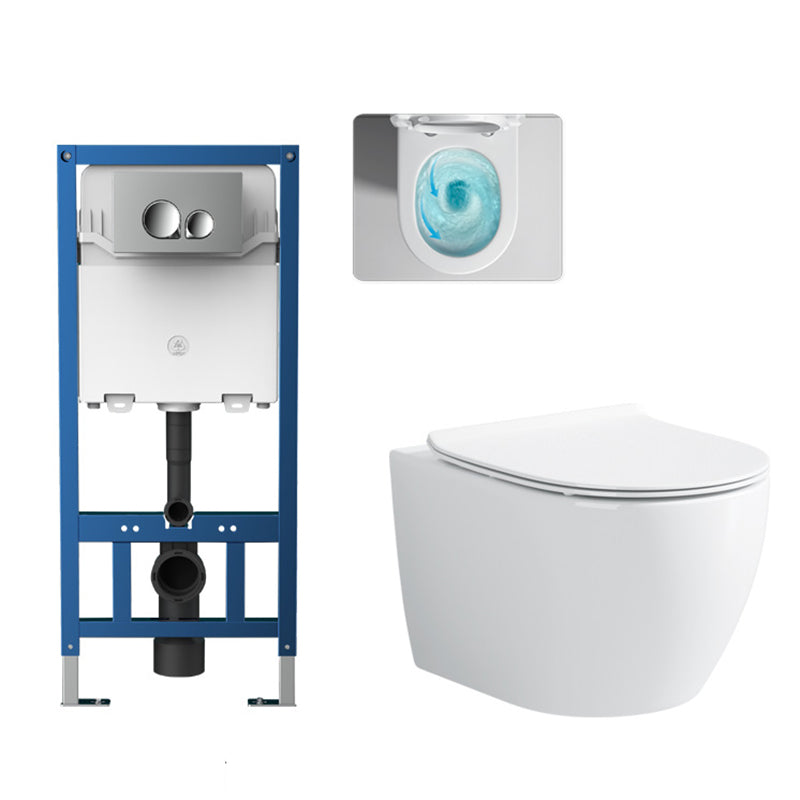 Modern Wall Mount Toilet Bowl One-Piece Urine Toilet for Bathroom