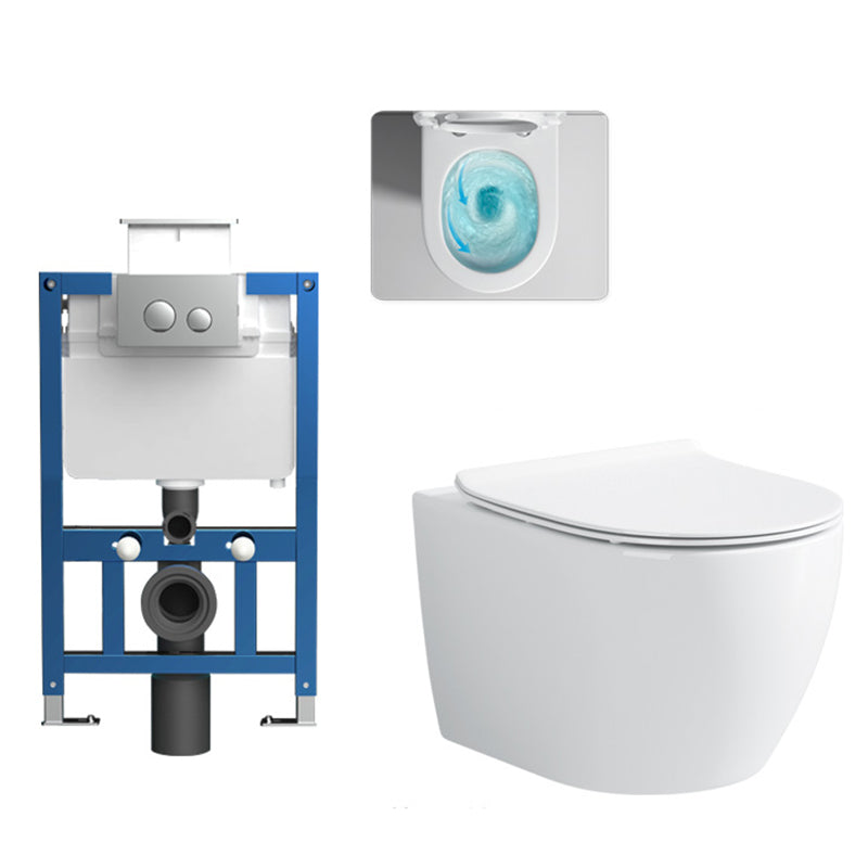 Modern Wall Mount Toilet Bowl One-Piece Urine Toilet for Bathroom