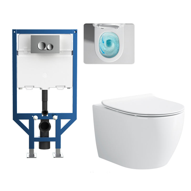 Modern Wall Mount Toilet Bowl One-Piece Urine Toilet for Bathroom