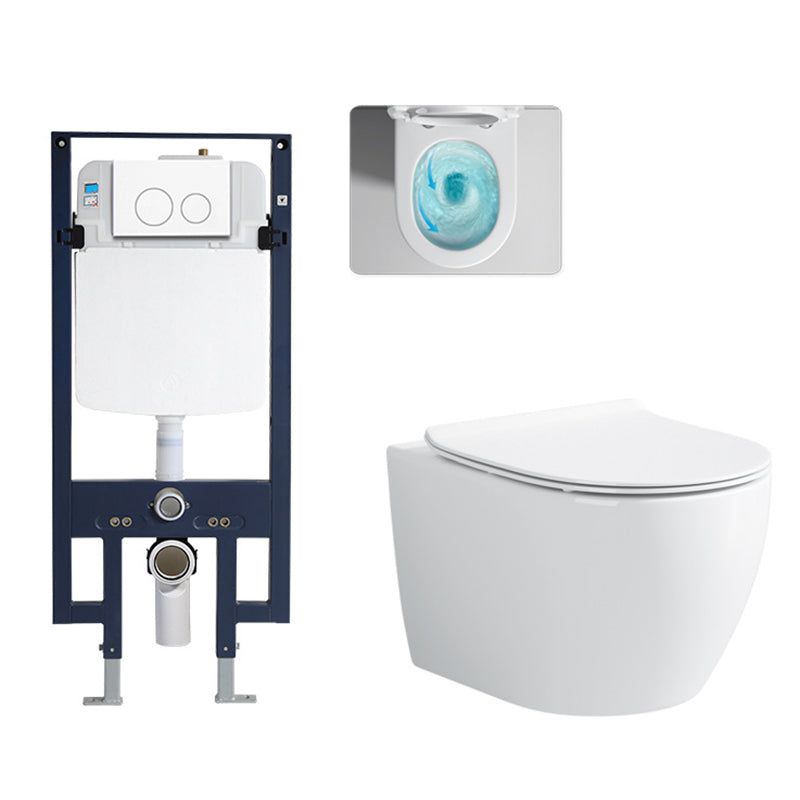 Modern Wall Mount Toilet Bowl One-Piece Urine Toilet for Bathroom