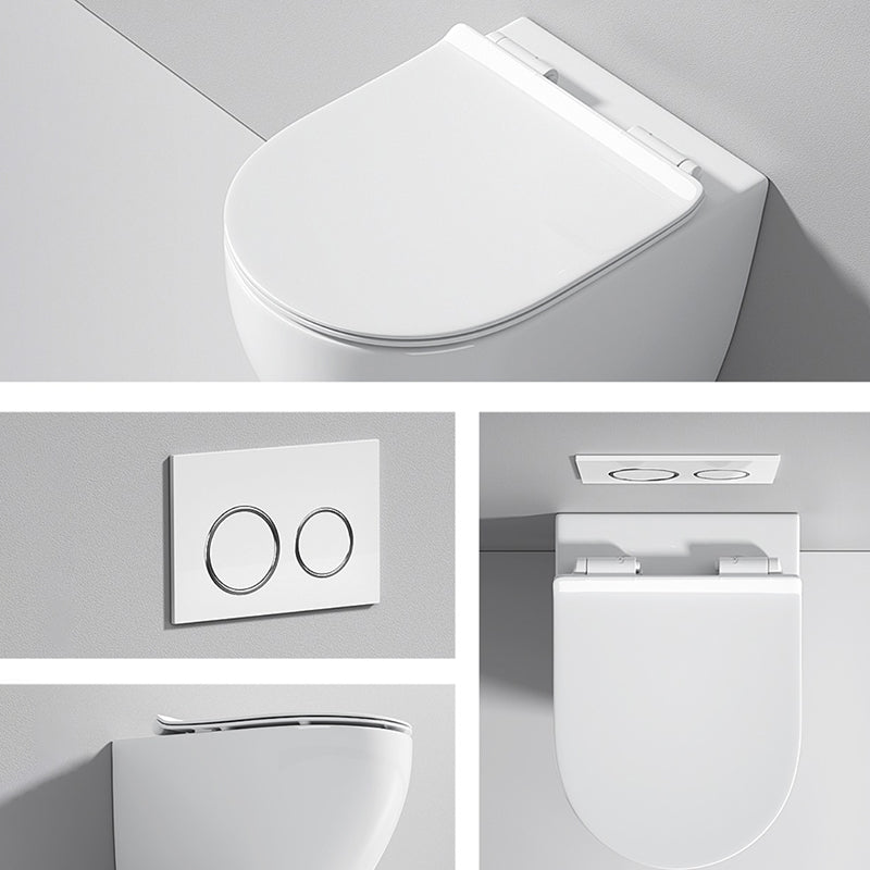 Modern Wall Mount Toilet Bowl One-Piece Urine Toilet for Bathroom