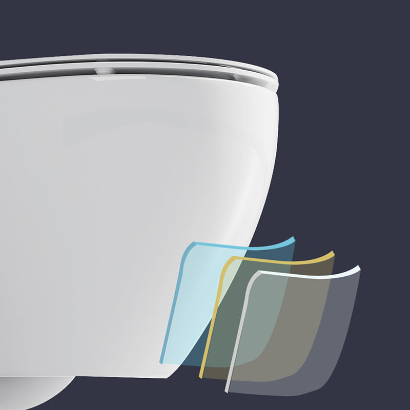 Modern Wall Mount Toilet Bowl One-Piece Urine Toilet for Bathroom