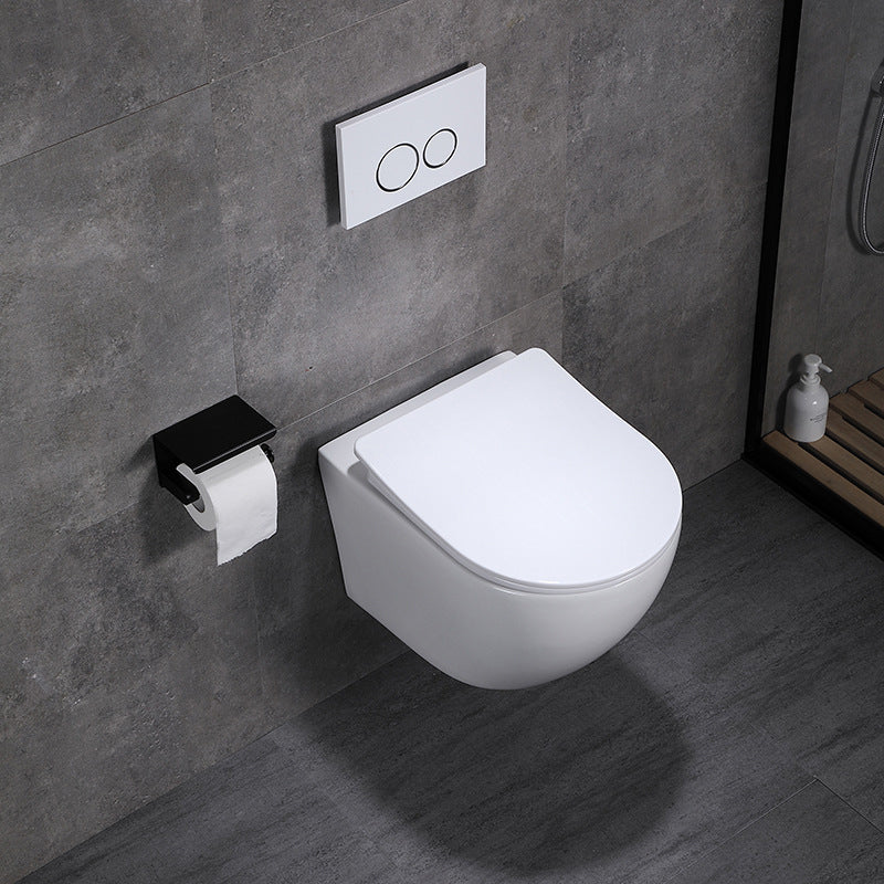 Modern Wall Hung Toilet Bowl One-Piece Urine Toilet with Seat for Washroom