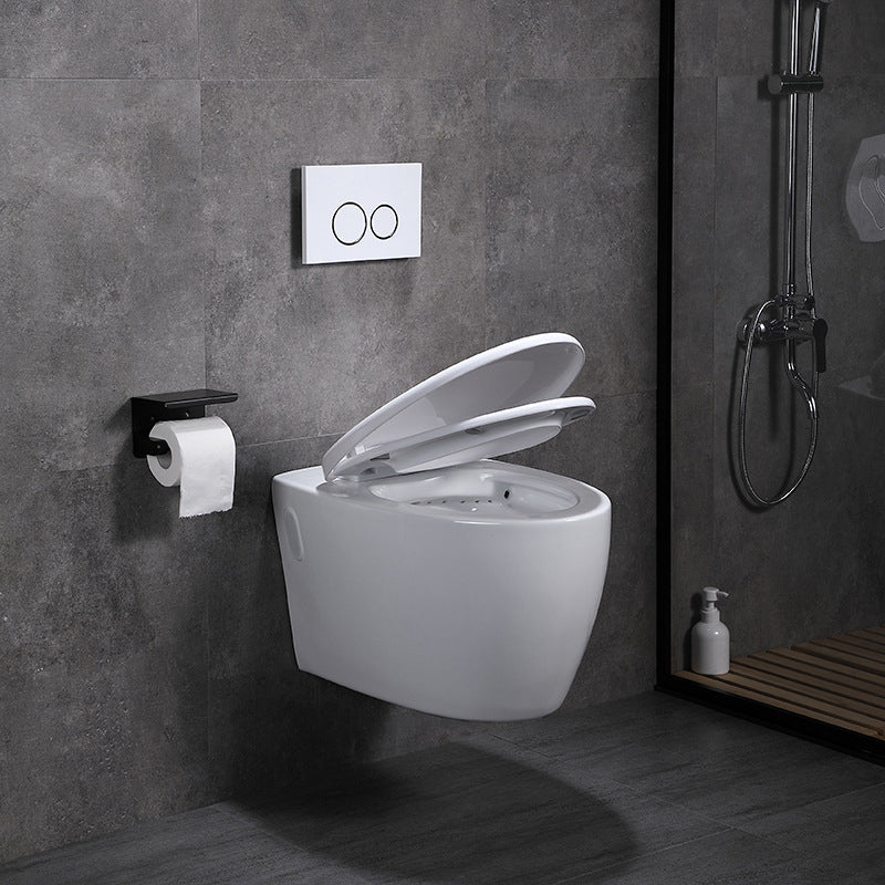 Modern Wall Hung Toilet Bowl One-Piece Urine Toilet with Seat for Washroom