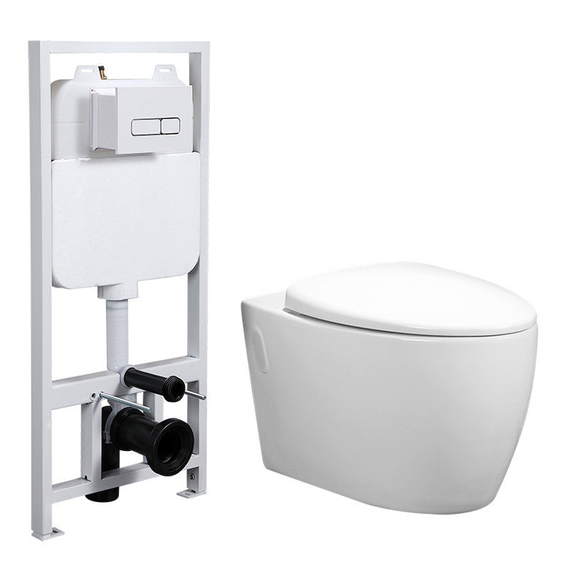 Modern Wall Hung Toilet Bowl One-Piece Urine Toilet with Seat for Washroom
