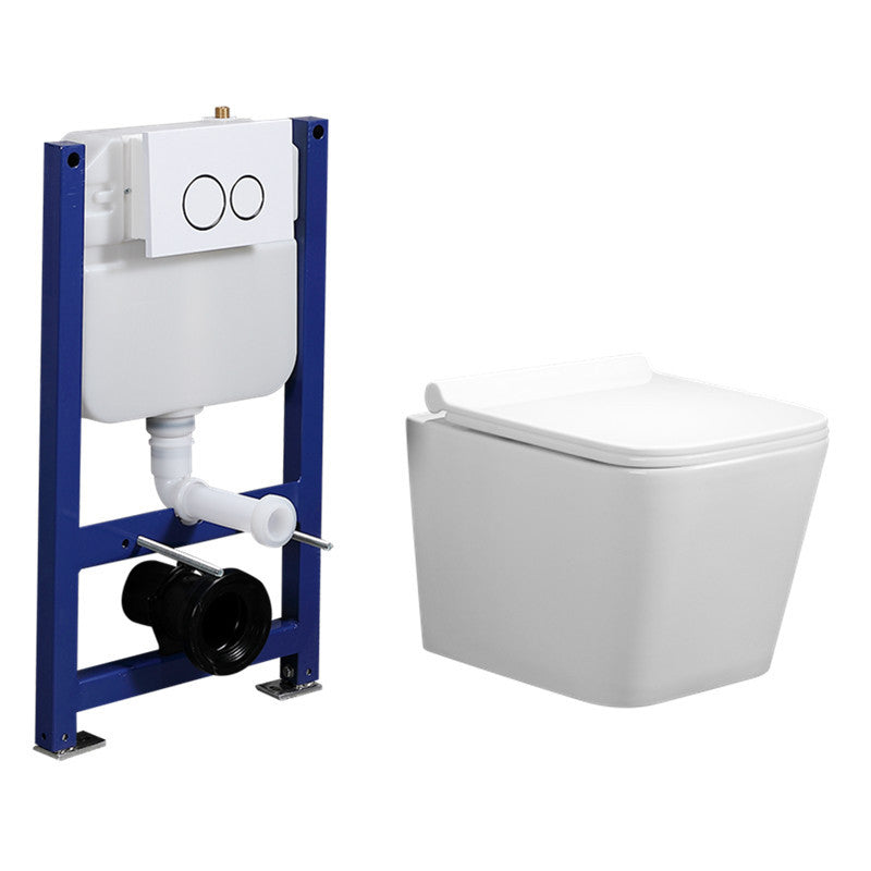 Modern Wall Hung Toilet Bowl One-Piece Urine Toilet with Seat for Washroom