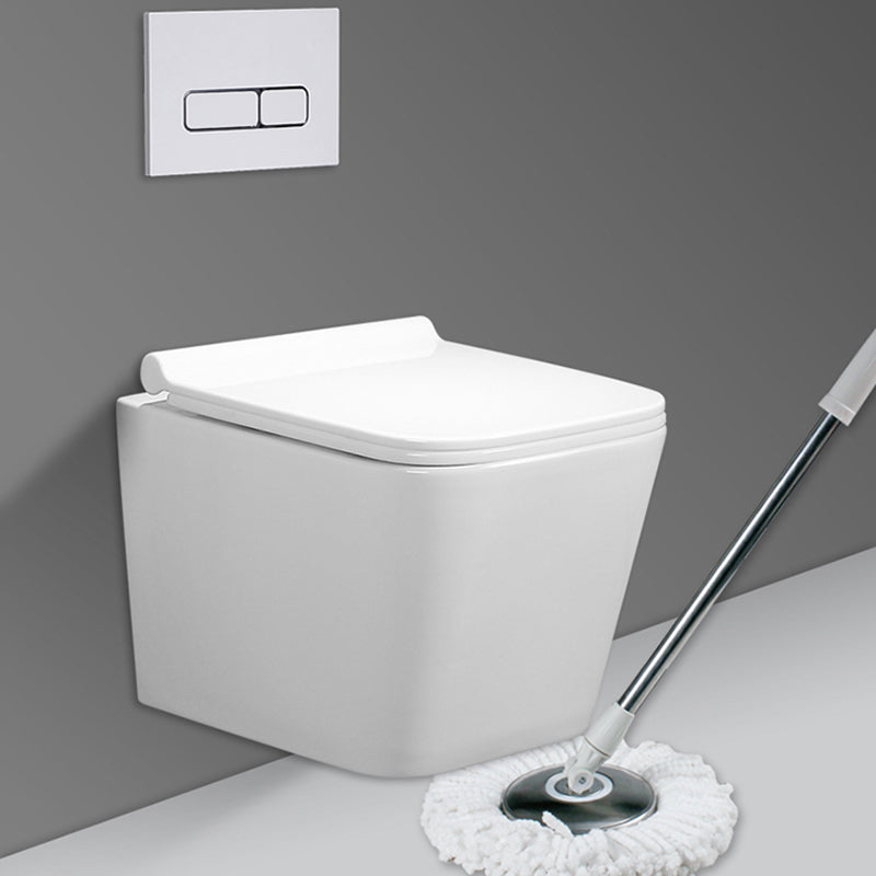 Modern Wall Hung Toilet Bowl One-Piece Urine Toilet with Seat for Washroom