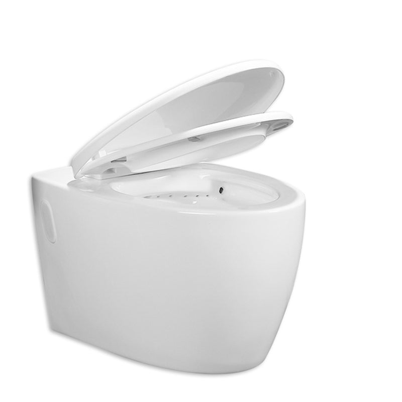 Modern Wall Hung Toilet Bowl One-Piece Urine Toilet with Seat for Washroom