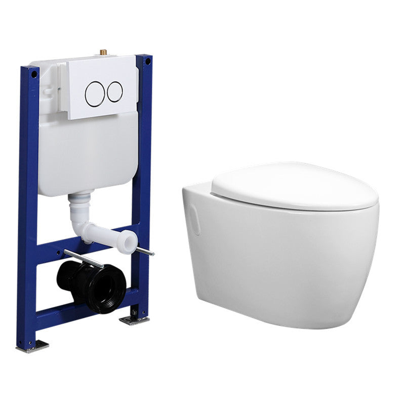 Modern Wall Hung Toilet Bowl One-Piece Urine Toilet with Seat for Washroom