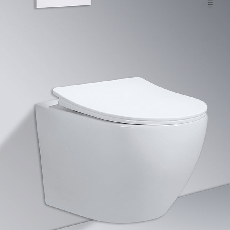 Modern Wall Hung Toilet Bowl One-Piece Urine Toilet with Seat for Washroom