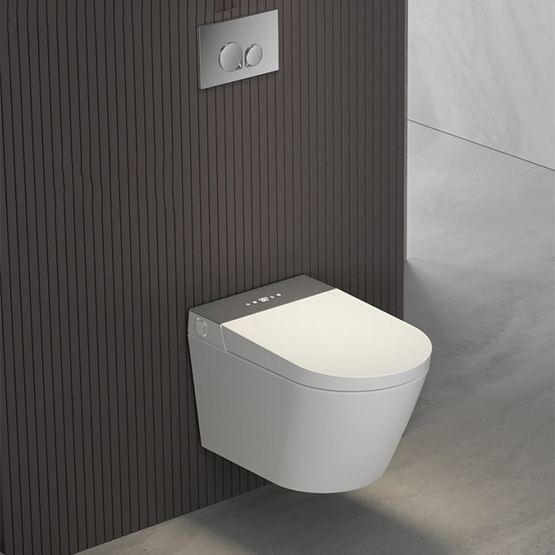 Modern Wall Hung Toilet Bowl Polished Finish Toilet with Heated Seat