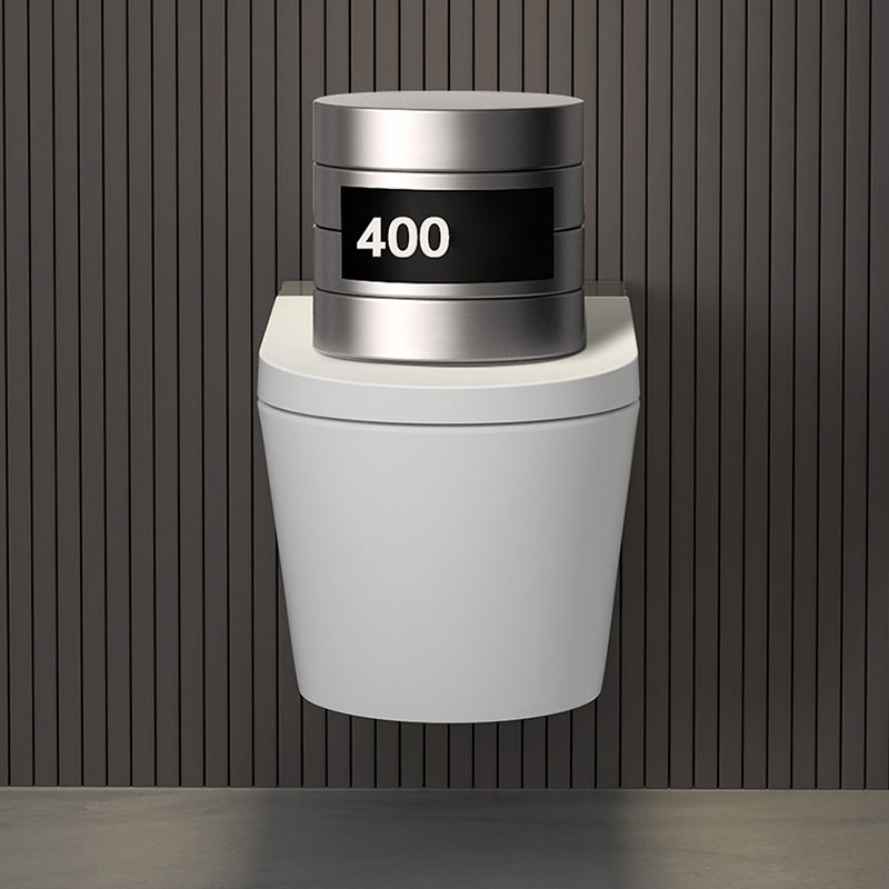 Modern Wall Hung Toilet Bowl Polished Finish Toilet with Heated Seat