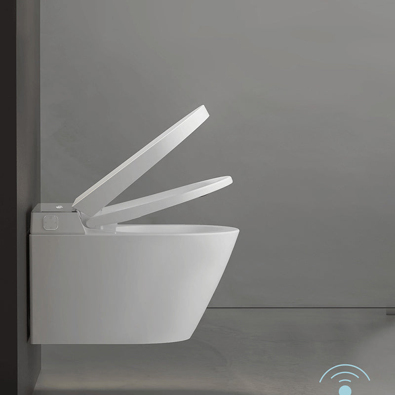 Modern Wall Hung Toilet Bowl Polished Finish Toilet with Heated Seat