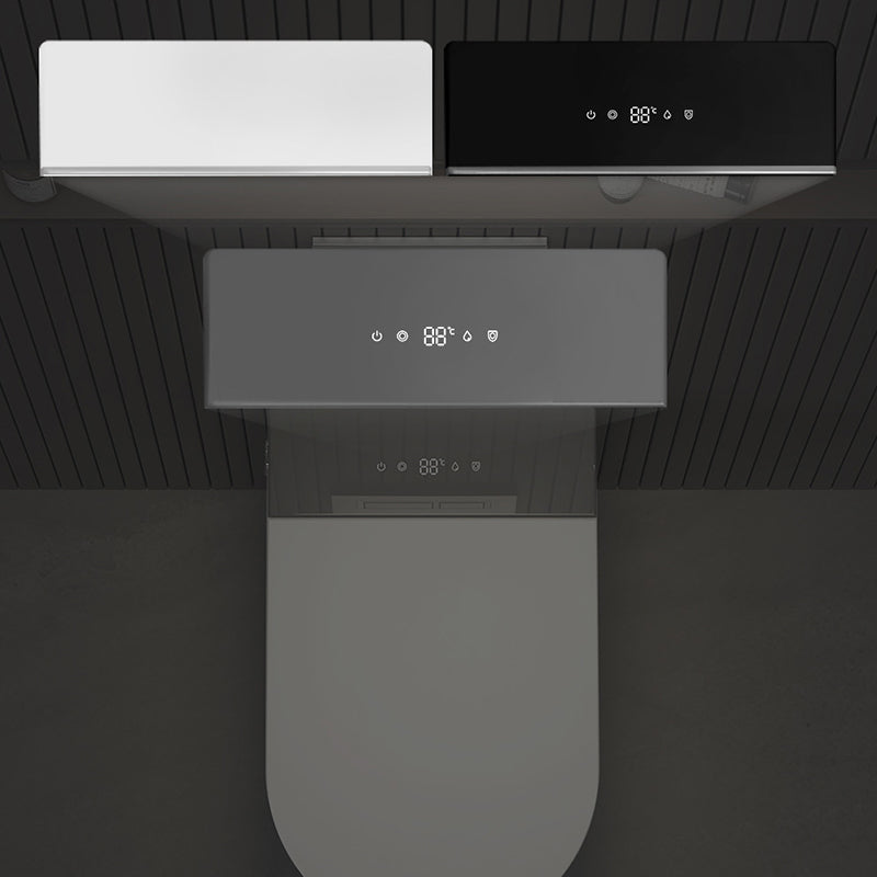 Modern Wall Hung Toilet Bowl Polished Finish Toilet with Heated Seat