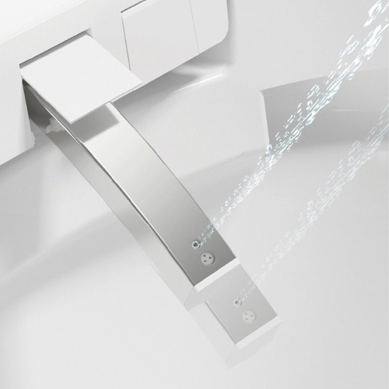 Modern Wall Hung Toilet Bowl Polished Finish Toilet with Heated Seat