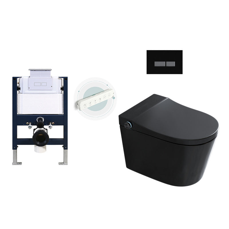Modern Siphon Jet Flush Toilet One-Piece Wall Mount Toilet for Bathroom