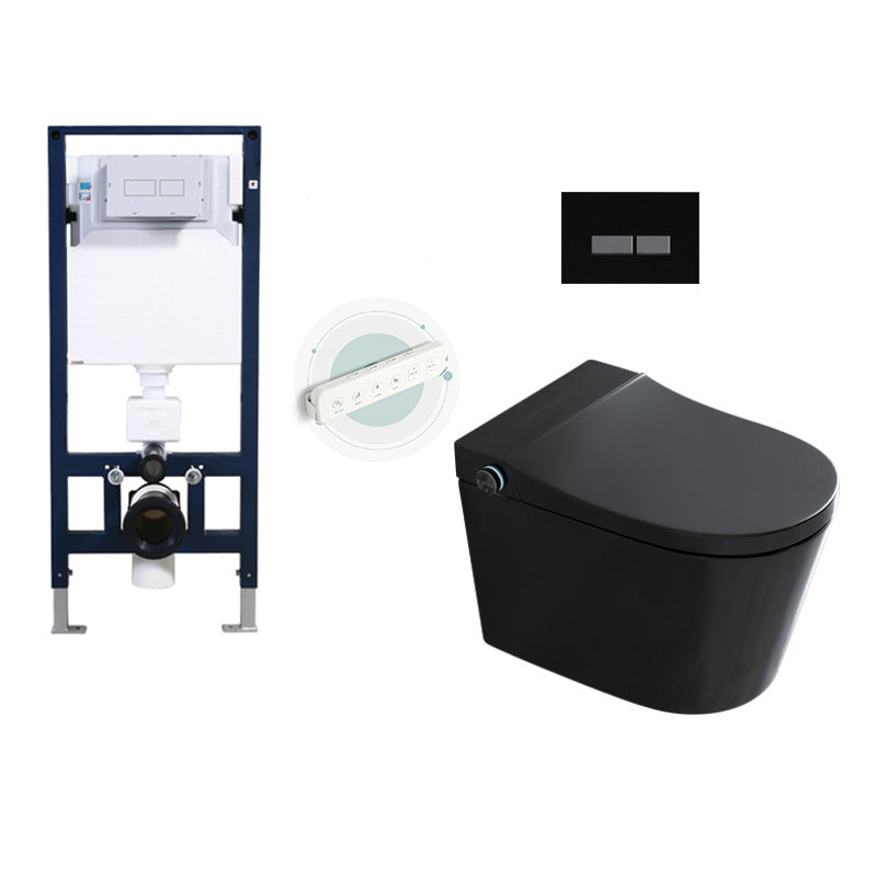 Modern Siphon Jet Flush Toilet One-Piece Wall Mount Toilet for Bathroom