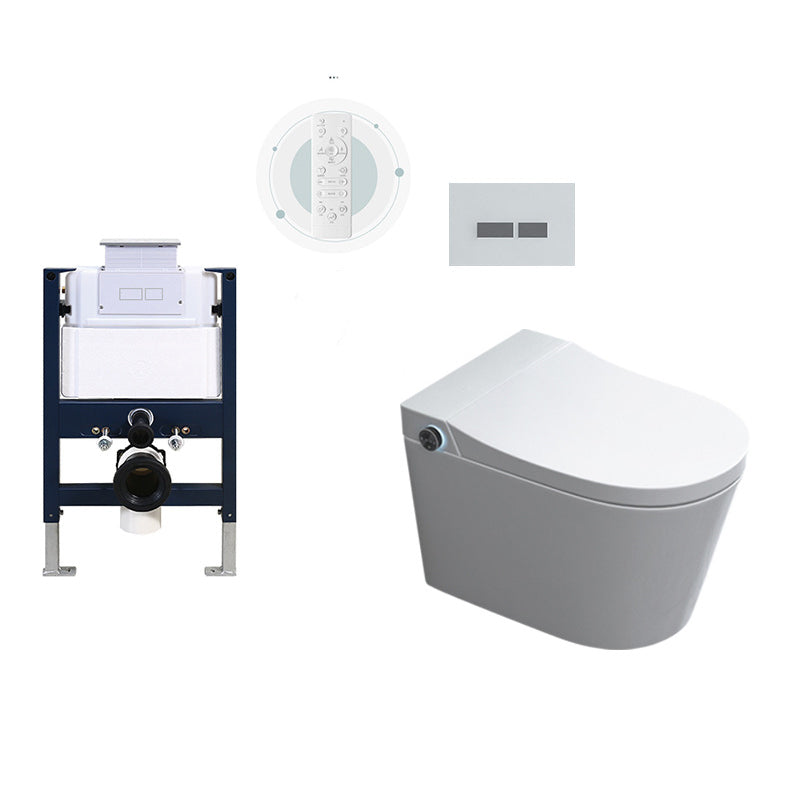 Modern Siphon Jet Flush Toilet One-Piece Wall Mount Toilet for Bathroom
