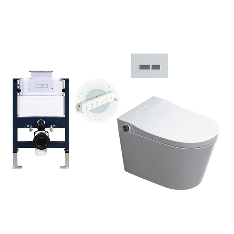 Modern Siphon Jet Flush Toilet One-Piece Wall Mount Toilet for Bathroom
