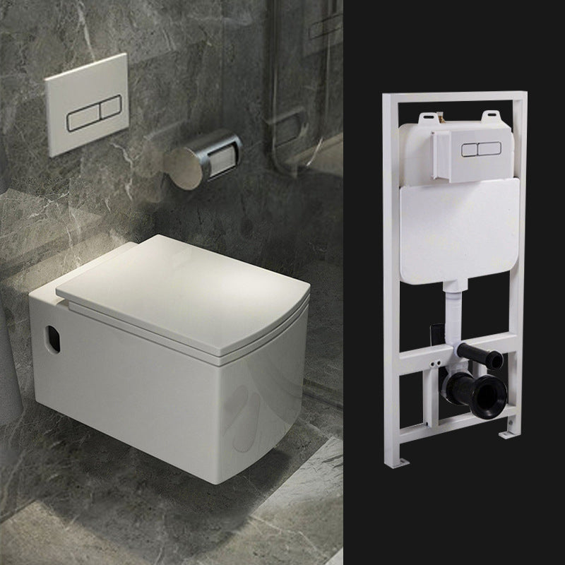 Modern Wall Hung Toilet One-Piece Urine Toilet with Seat for Washroom