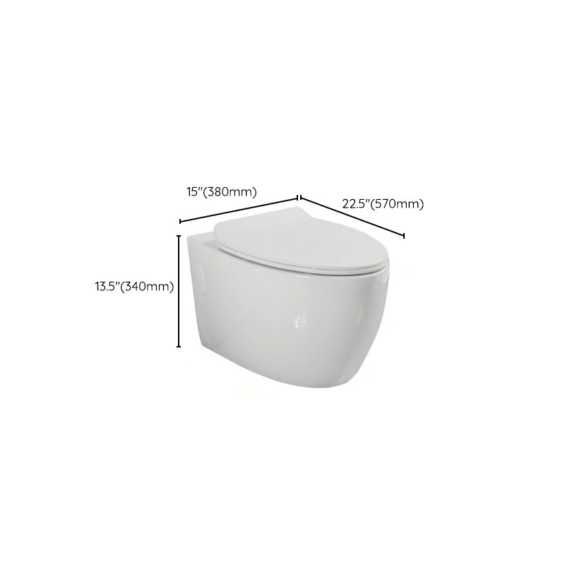 Modern Wall Hung Toilet One-Piece Urine Toilet with Seat for Washroom