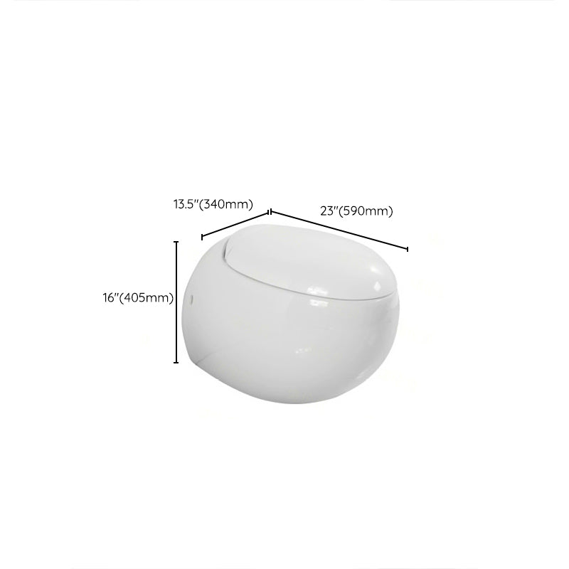 Modern Wall Hung Toilet One-Piece Urine Toilet with Seat for Washroom