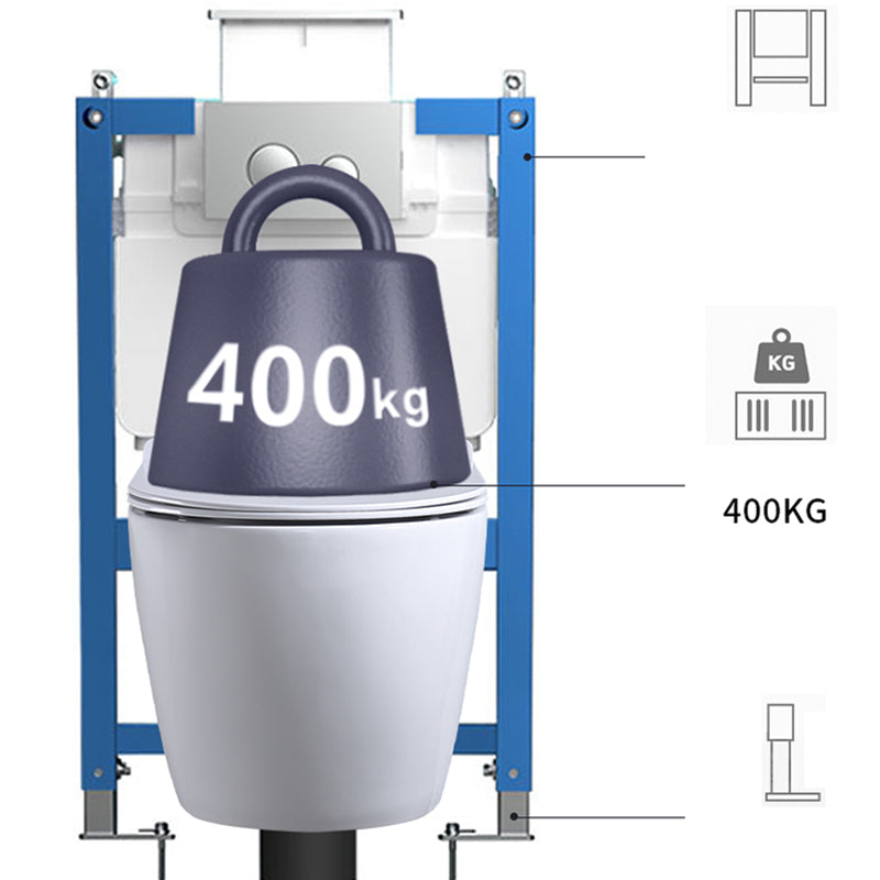 Modern Wall Hung Toilet Bowl 1-Piece Urine Toilet with Seat for Washroom