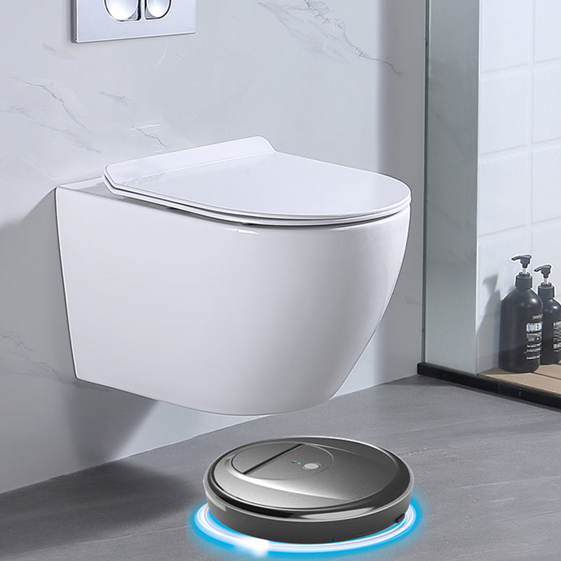 Modern Wall Hung Toilet Bowl 1-Piece Urine Toilet with Seat for Washroom