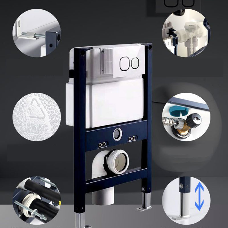 Modern White Siphon Jet Flush Toilet One-Piece Wall-mount Toilet for Bathroom