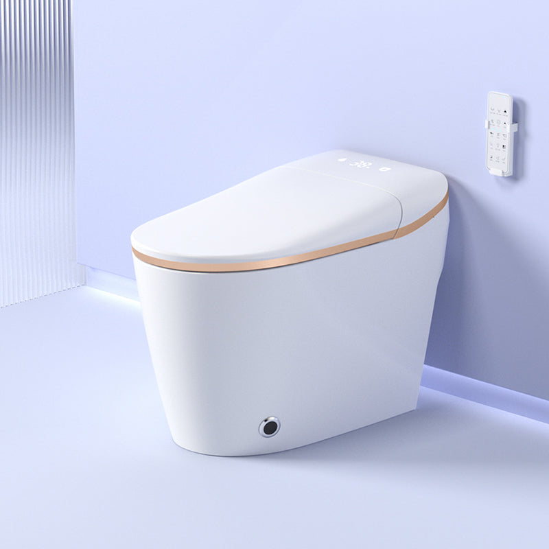 Elongated All-In-One Toilet Bowl Siphon Jet Contemporary Toilet