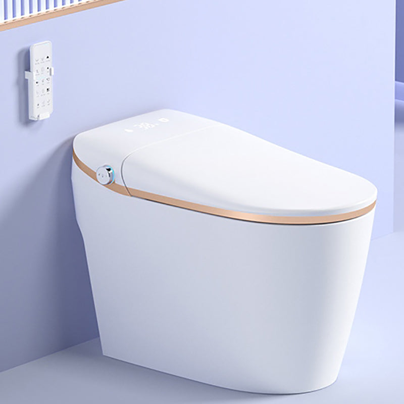 Elongated All-In-One Toilet Bowl Siphon Jet Contemporary Toilet