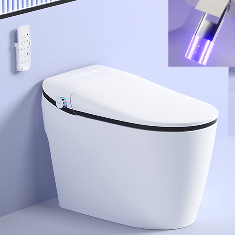 Elongated All-In-One Toilet Bowl Siphon Jet Contemporary Toilet