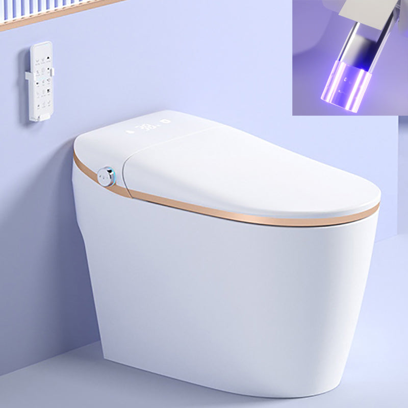 Elongated All-In-One Toilet Bowl Siphon Jet Contemporary Toilet