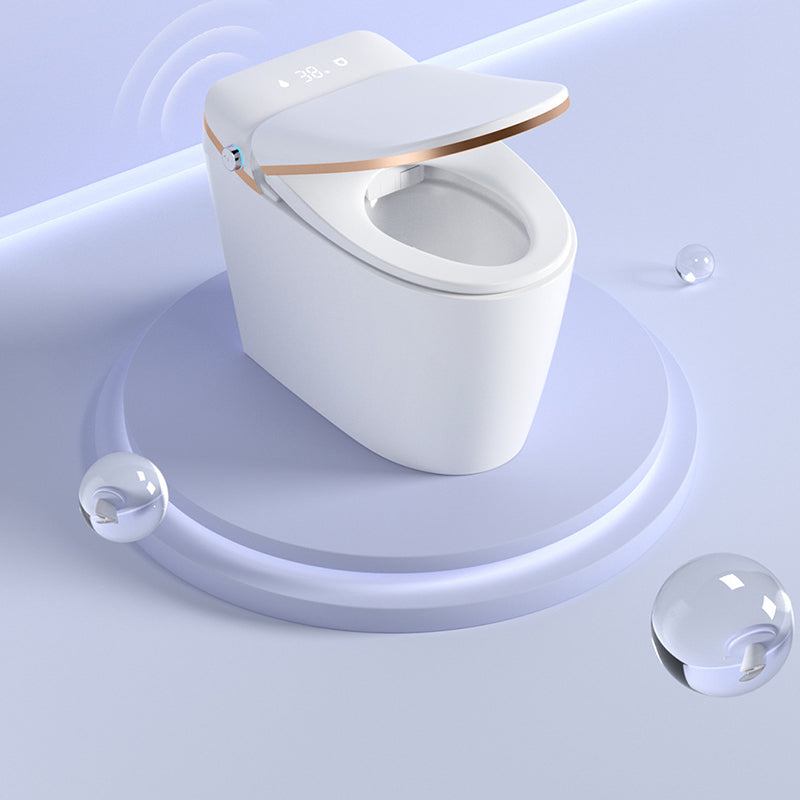 Elongated All-In-One Toilet Bowl Siphon Jet Contemporary Toilet