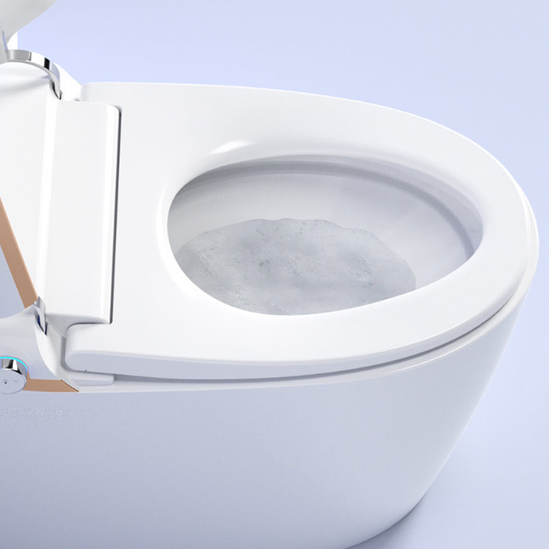 Elongated All-In-One Toilet Bowl Siphon Jet Contemporary Toilet
