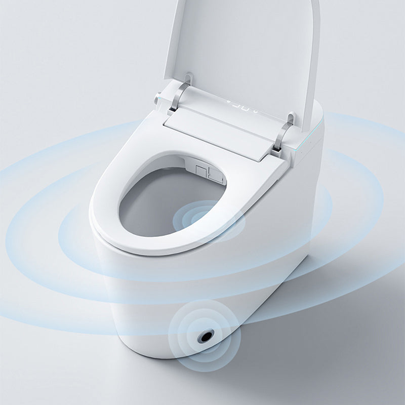 Polished Finish ABS Toilet Siphon Jet Contemporary Toilet Bowl with Heated Seat