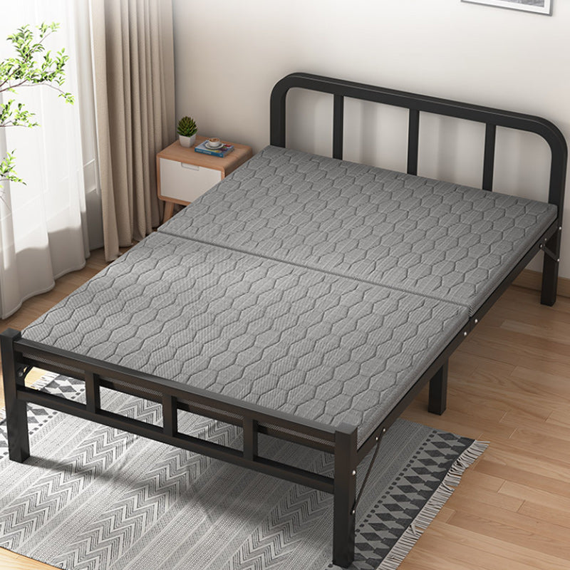 Contemporary Metal Frame Standard Bed, Foldable Bed for Bedroom