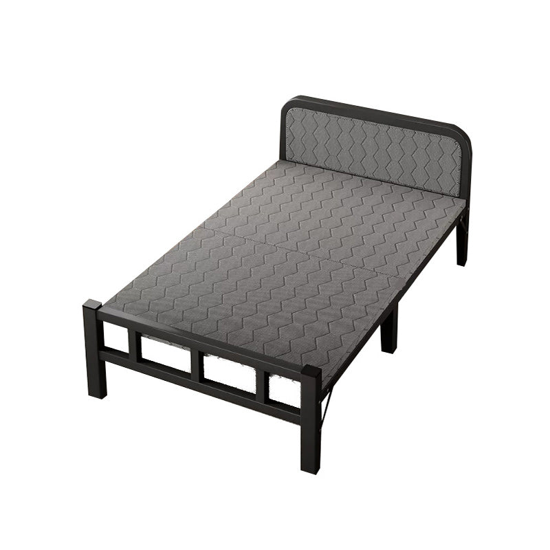 Contemporary Metal Frame Standard Bed, Foldable Bed for Bedroom