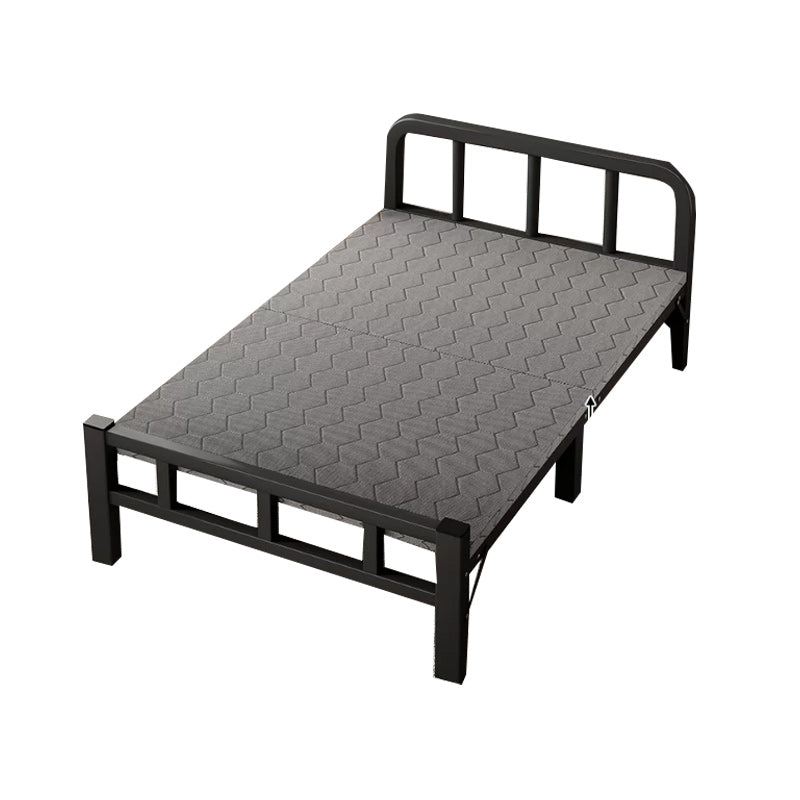 Contemporary Metal Frame Standard Bed, Foldable Bed for Bedroom