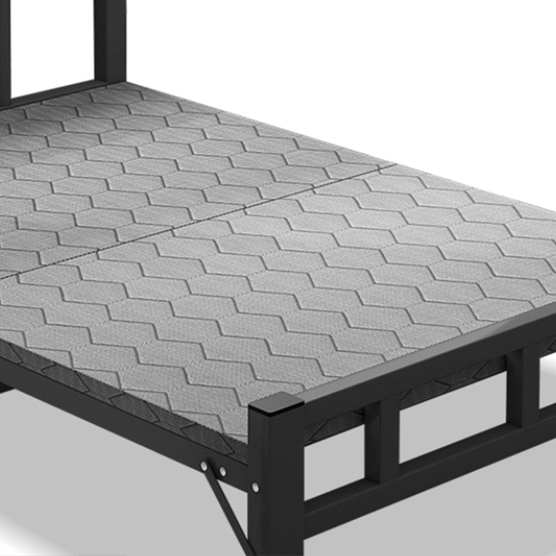 Contemporary Metal Frame Standard Bed, Foldable Bed for Bedroom